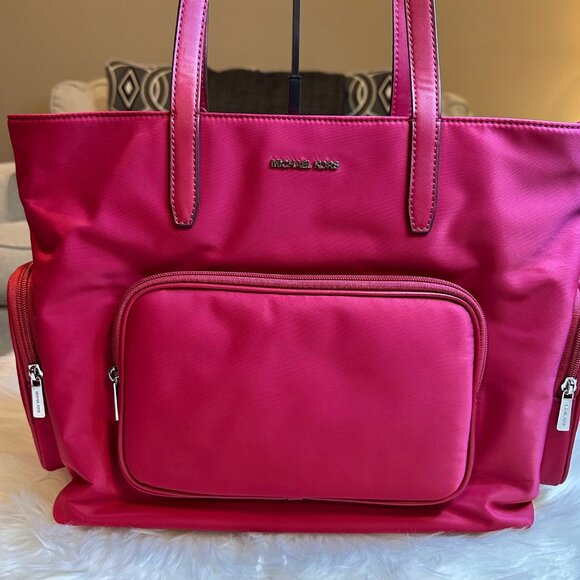 NWT Michael Kors Khai Large Nylon Tote Bag - Picture 2 of 8